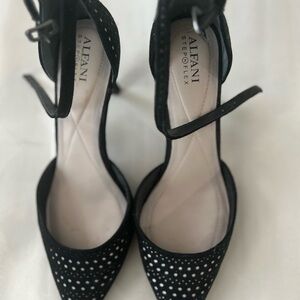 Alfani Black Heels with White Dots